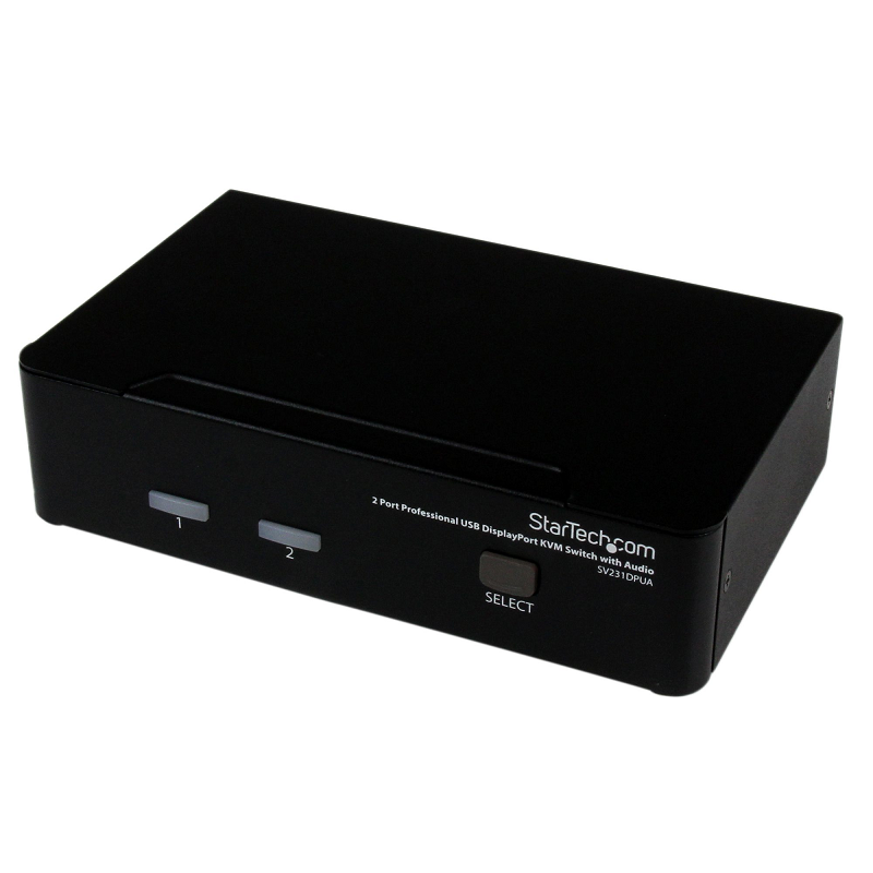 You Recently Viewed StarTech SV231DPUA 2 Port Professional USB DisplayPort KVM Switch with Audio Image